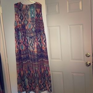 Long sleeveless duster